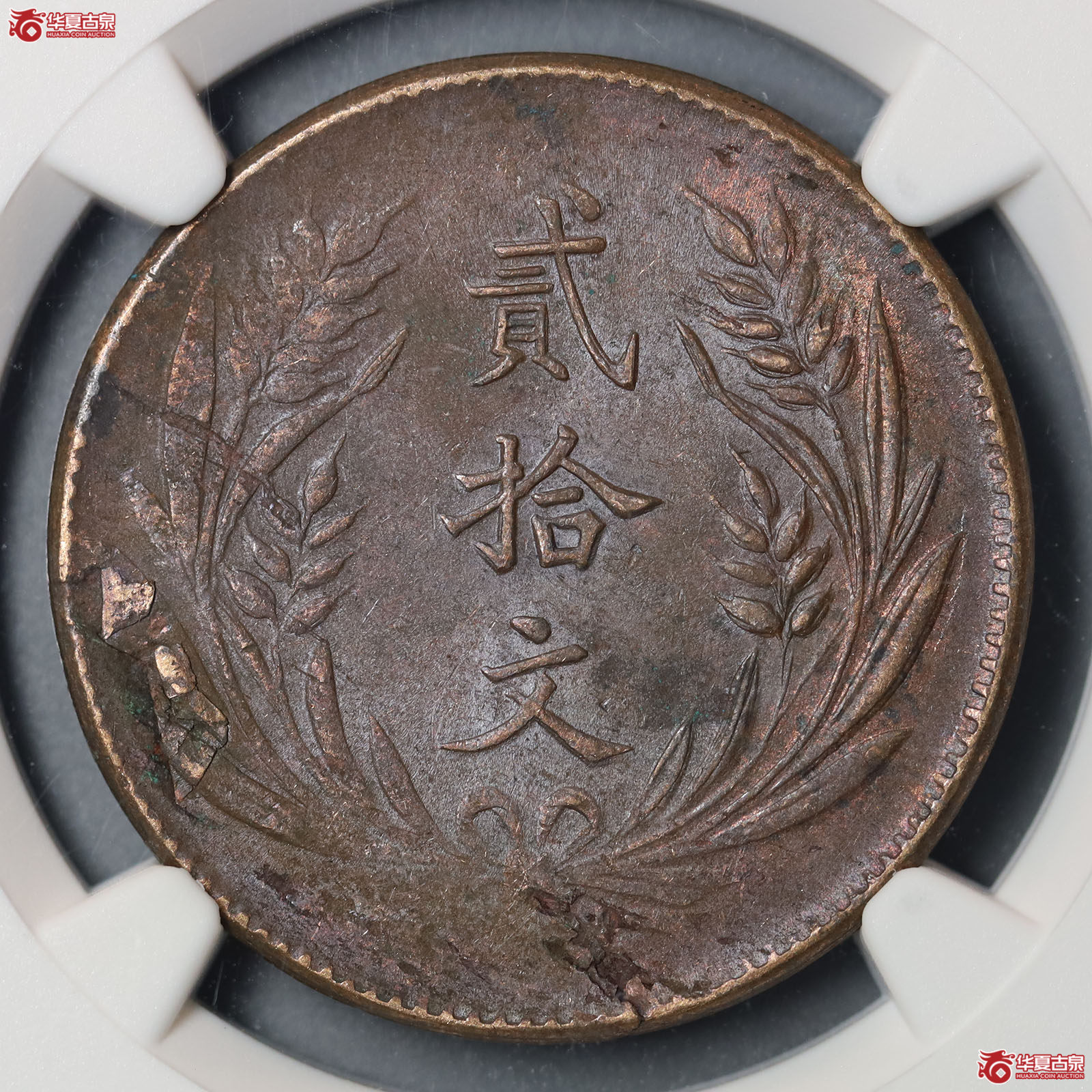 （NGC MINTERRORMS61BN）民国十年中华铜币贰拾文成交图